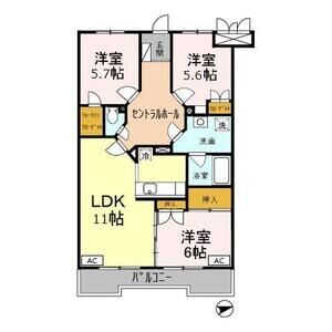 3LDK 間取り図