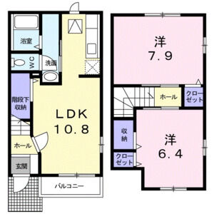 2LDK 間取り図