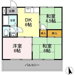 3DK 間取り図