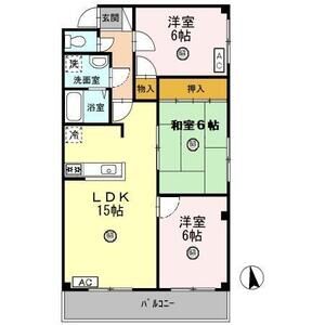 3LDK 間取り図