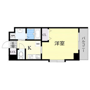 1K 間取り図