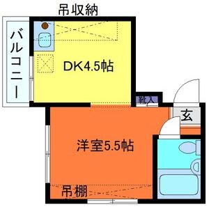 ワンルーム 間取り図