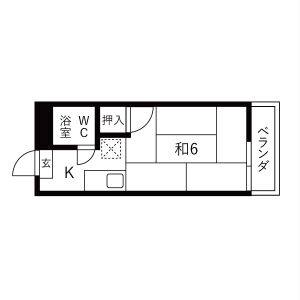 ワンルーム 間取り図