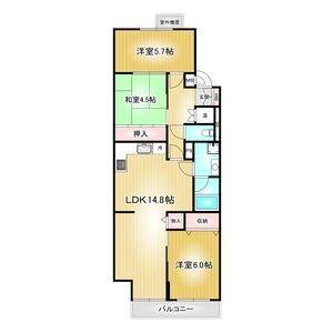 3LDK 間取り図