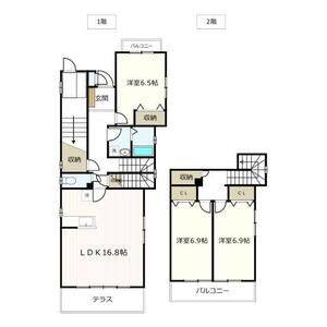 3LDK 間取り図