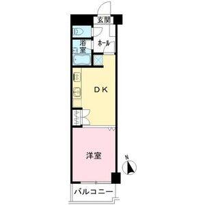 1DK 間取り図