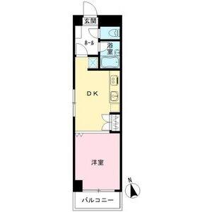 1DK 間取り図