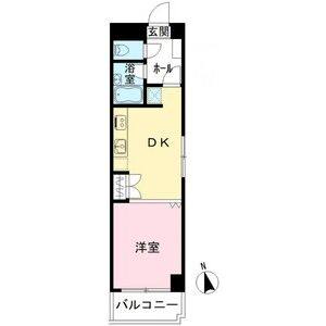 1DK 間取り図