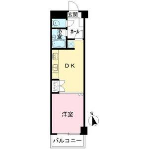 1DK 間取り図