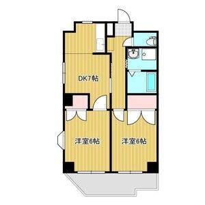 2DK 間取り図
