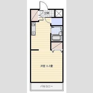 ワンルーム 間取り図