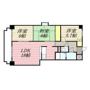 3LDK 間取り図