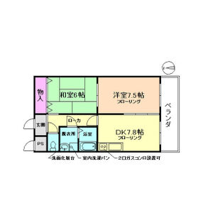 2DK 間取り図