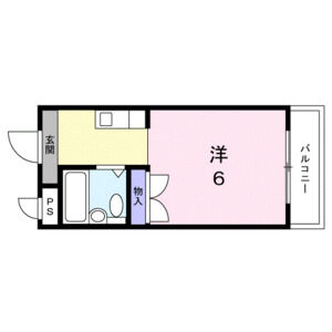 1K 間取り図