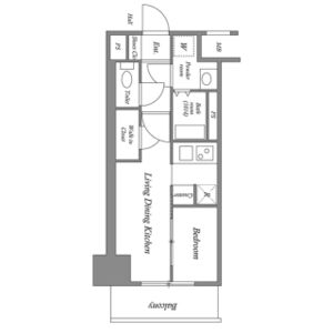 ワンルーム 間取り図
