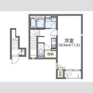 1K 間取り図