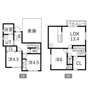 3LDK 間取り図