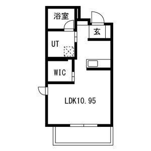 ワンルーム 間取り図