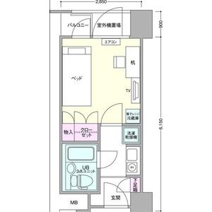 1K 間取り図