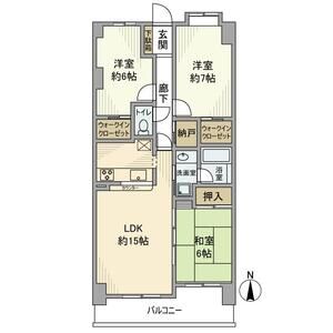3LDK 間取り図