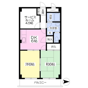 2DK 間取り図