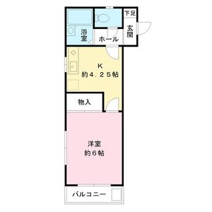 1K 間取り図