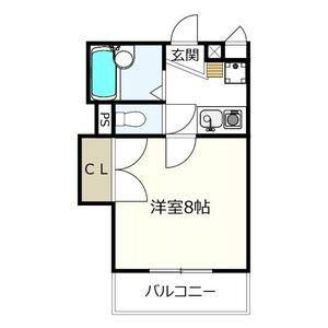1K 間取り図