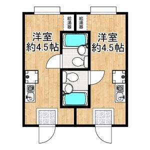 ワンルーム 間取り図