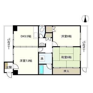 3DK 間取り図