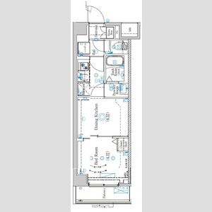 1DK 間取り図