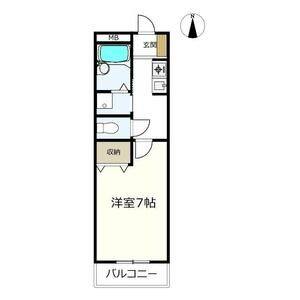 1K 間取り図