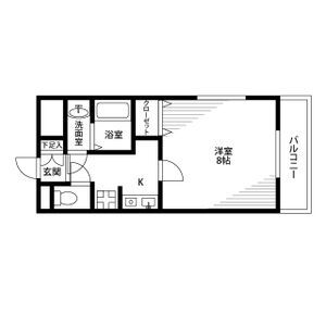 1K 間取り図