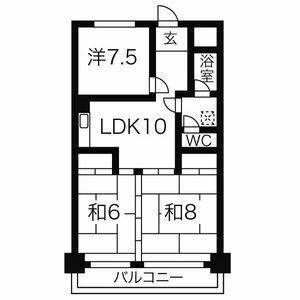 3LDK 間取り図