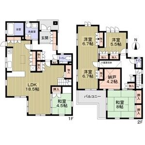 4LDK 間取り図