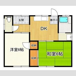 2DK 間取り図