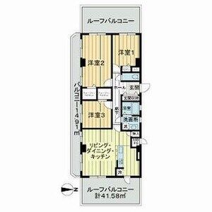 3LDK 間取り図