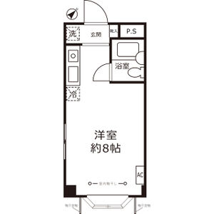 ワンルーム 間取り図