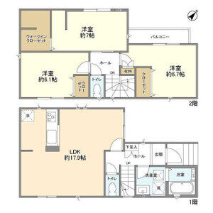 3LDK 間取り図