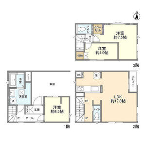 3LDK 間取り図