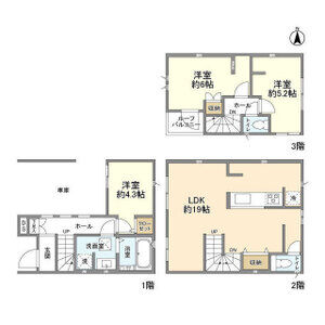 3LDK 間取り図