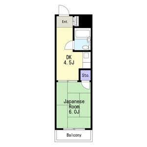 1DK 間取り図