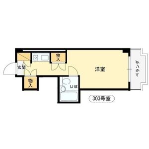 ワンルーム 間取り図