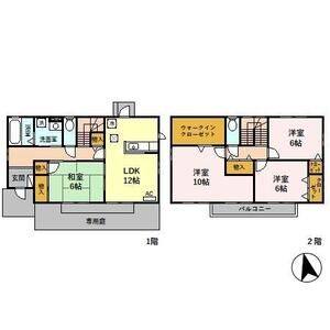 4LDK 間取り図
