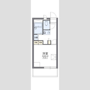 1K 間取り図