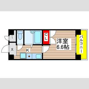 1K 間取り図
