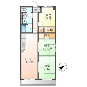 3LDK 間取り図