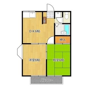 2DK 間取り図