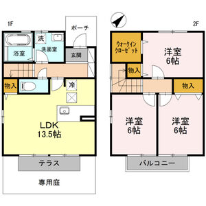 3LDK 間取り図