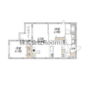 2LDK 間取り図