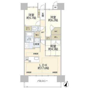 3LDK 間取り図